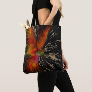 Bolsa Tote O Voo da Fênix – Renascimento Abstrato Ígneo