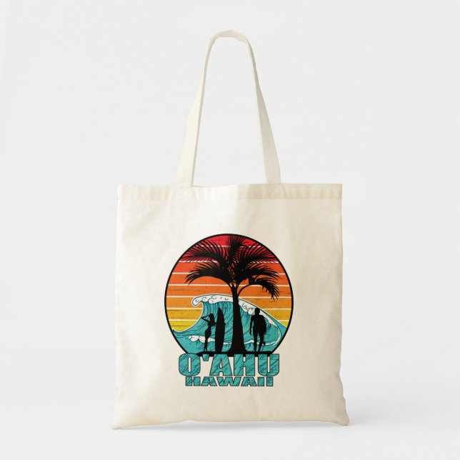 Bolsa Tote Oahu Hawaii Surfing (Frente)