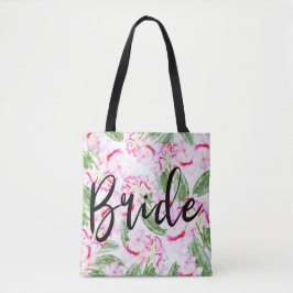 Bolsa Tote Oásis Botânico Tropical Verde Rosa NOIVA SRA.