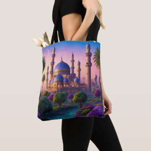 Bolsa Tote Oásis do Castelo de Minarete