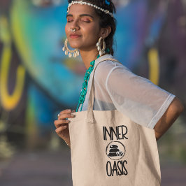 Bolsa Tote Oásis Interior Yoga Meditação Espiritual Boho