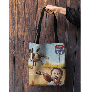 Bolsa Tote Oatman Burro Rota 66 Foto Lembrança