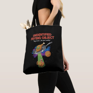 Bolsa Tote Objeto Frito Não Identificado Piada Alienígena OVN