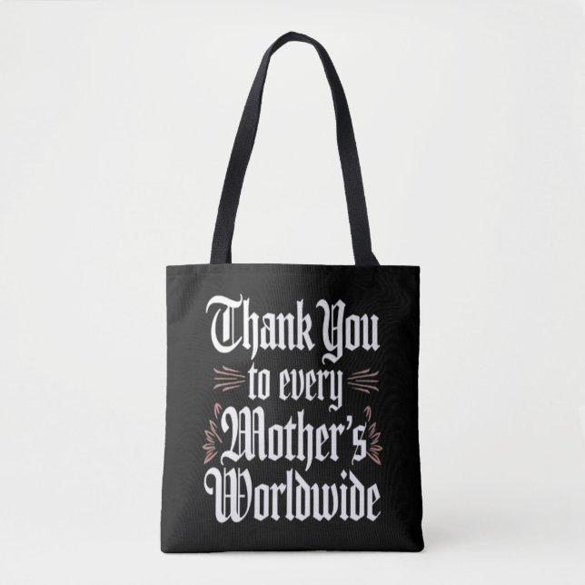 Bolsa Tote Obrigado, mãe. (Frente)