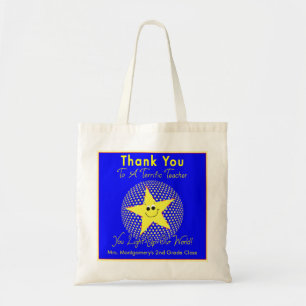 Bolsa Tote Obrigado óptimo do professor da estrela você