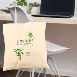 Bolsa Tote Obrigado por Ajudar a Crescer Plantas Domésticas