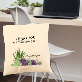 Bolsa Tote Obrigado por me Ajudar a Cultivar Suculentas