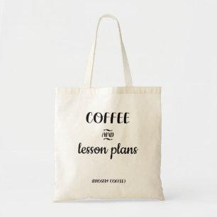 Bolsa Tote obrigado seu presente de professor café de profes