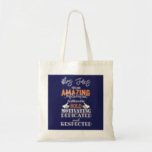Bolsa Tote Obrigado surpreendente do professor você sacola