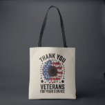 Bolsa Tote Obrigado Veteranos Militares de Girassol Dia dos V<br><div class="desc">Obrigado Veteranos Vereadores Militares De Girassol Tributo Do Dia</div>