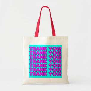 Bolsa Tote Obrigados para ela : Garota Cinza Rosa, Obrigado