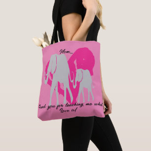 Bolsa Tote "Obrigados para me ensinar o que é o amor"