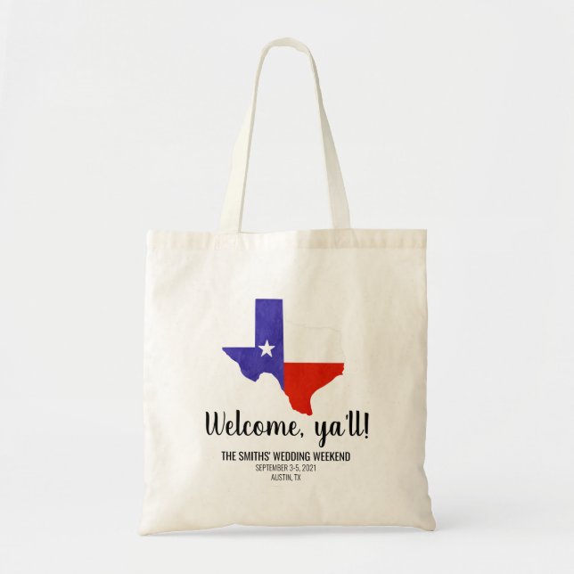 Bolsa Tote Obrigados, Ya Texas Flag Austin Dallas (Frente)