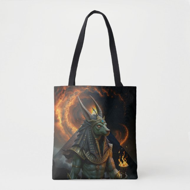 Bolsa Tote Observador do Além – Anúbis.  (Frente)