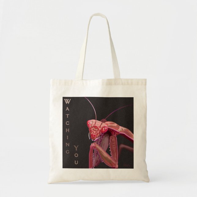 Bolsa Tote Observando você - Versão Rosa (Frente)