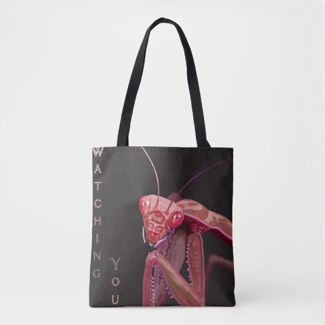 Bolsa Tote Observando você - Versão Rosa (Frente)