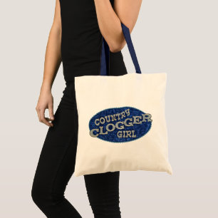Bolsa Tote Obstrução da menina de Clogger do país