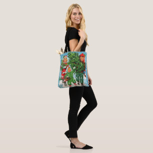 Bolsa Tote Obtendo A Árvore De Natal