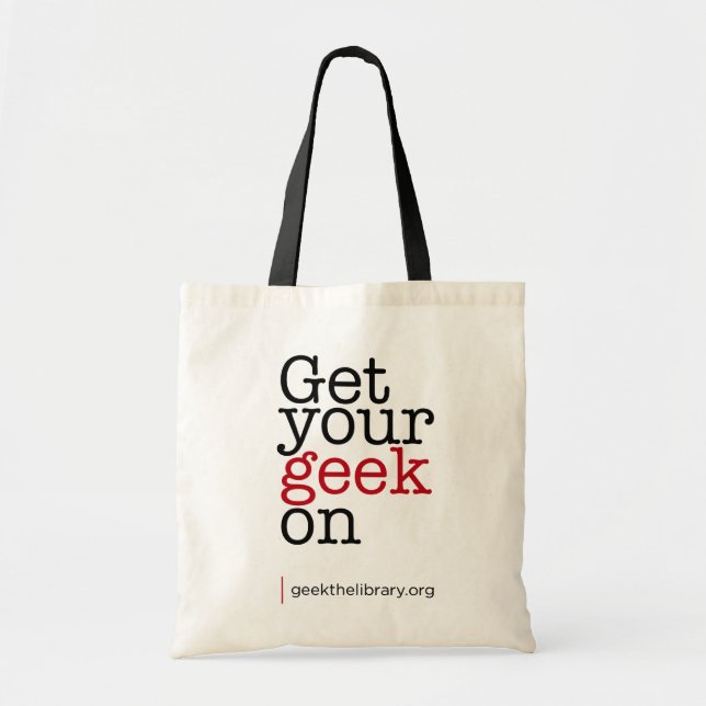 Bolsa Tote Obtenha seu geek sobre (Frente)