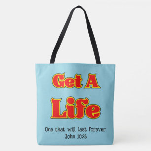 Bolsa Tote OBTENHA UMA VIDA - John 10:28