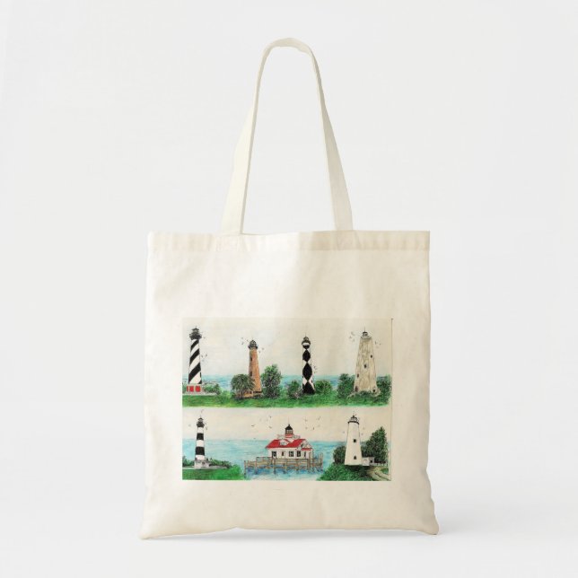 BOLSA TOTE OBX 7 LIGHTHOUSES TOTE BAG (Frente)