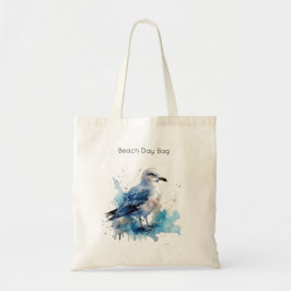 Bolsa Tote Ocean Breeze: Watercolor Seagull