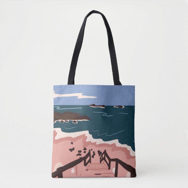 Bolsa Tote Oceano Blues (Frente)