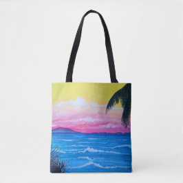 Bolsa Tote Oceano do Pôr do Sol 