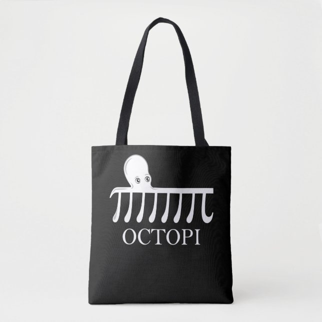 Bolsa Tote Octopi - Engraçado Pi Octopus Math (Frente)