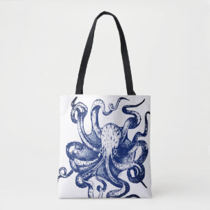 Bolsa Tote Octopus azul