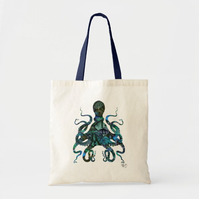 Bolsa Tote Octopus Azul Fishy (Frente)