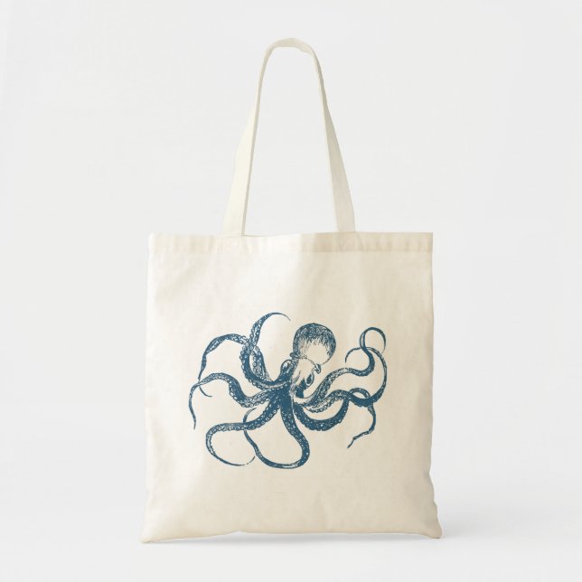 Bolsa Tote octopus_blue (Frente)