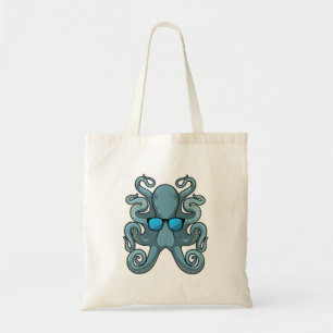 Bolsa Tote Octopus com óculos de sol