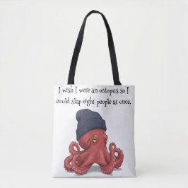 Bolsa Tote Octopus De Fluxo De Tinta: De Forma Artística, Dia