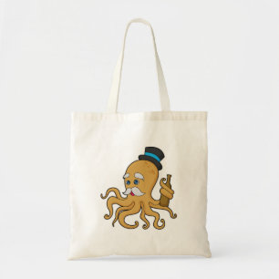 Bolsa Tote Octopus Gentleman Hat