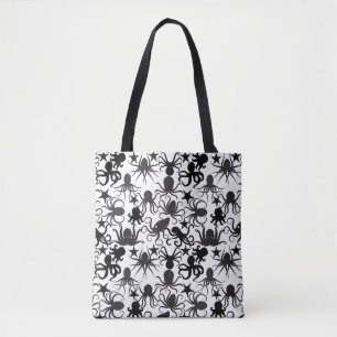 Bolsa Tote Octopus Pattern.w Sem BG