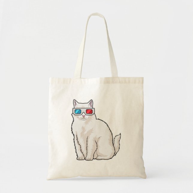 Bolsa Tote Óculos de gato (Frente)