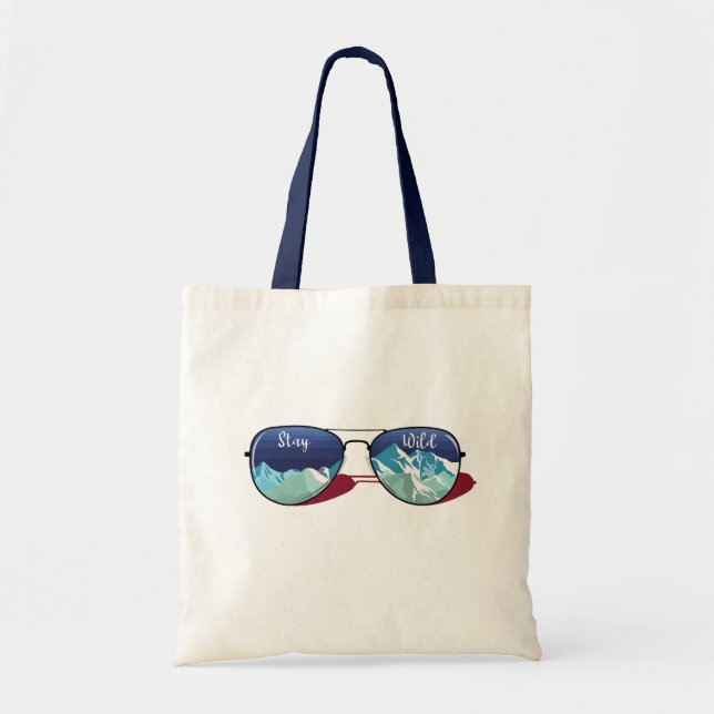 Bolsa Tote Óculos de sol da montanha (Frente)