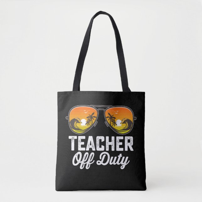 Bolsa Tote Óculos de sol de professor fora de serviço último  (Frente)