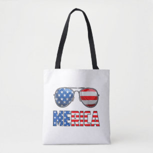 Bolsa Tote Óculos de Sol Merica 4 de Julho para Homens Mulher