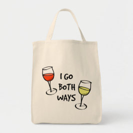 Bolsa Tote Óculos De Vinho De Cartoon Eu Fico Engraçado