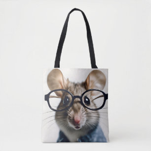 Bolsa Tote Óculos de Visto do rato de campo