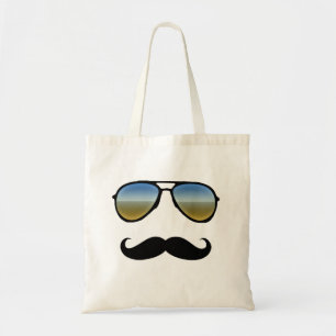 Bolsa Tote Óculos escuros engraçados com bigode