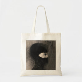 Bolsa Tote Odilon Redon. Armadura. Cara de mulher escura. Sim