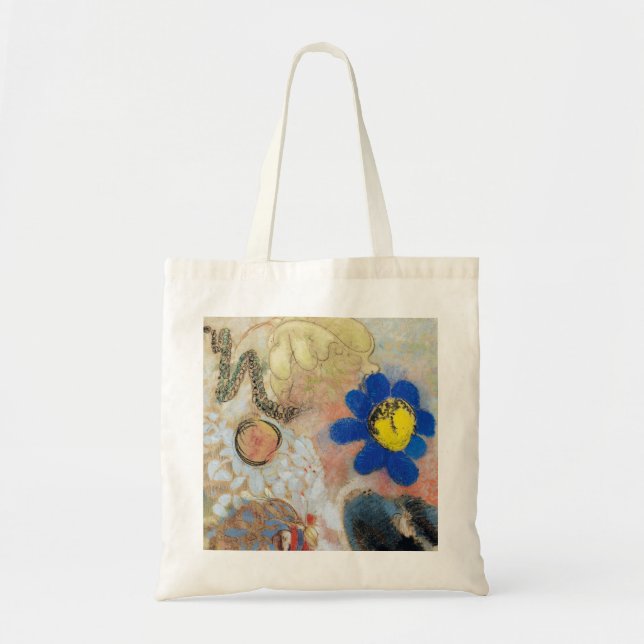 Bolsa Tote Odilon Redon - flora do Underwater marinho (Frente)