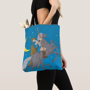 Bolsa Tote Odin Riding Sleipnir Norse Mythology Vivendo Deus