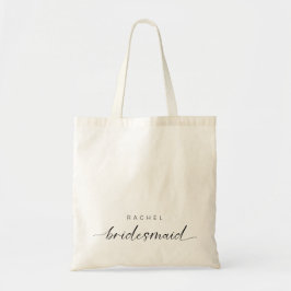 Bolsa Tote Oferta de Script Moderno Minimalista da Bridesmaid