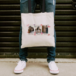 Bolsa Tote Oferta de texto e fotos personalizadas do Casal em