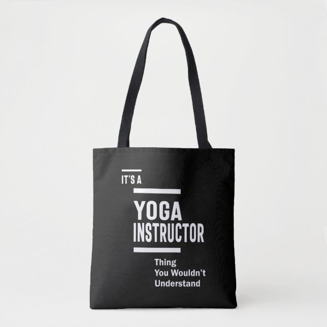 Bolsa Tote Oferta de Título de Instrutor do Yoga (Frente)