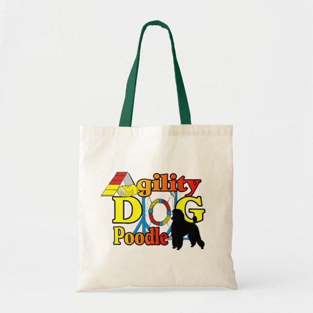 Bolsa Tote Ofertas de Agilidade de Poodle (Frente)